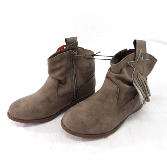 wonder nation Other - Shoes Child's Suede Taupe Fashion Cowboy Ankle Boot size 11NWT